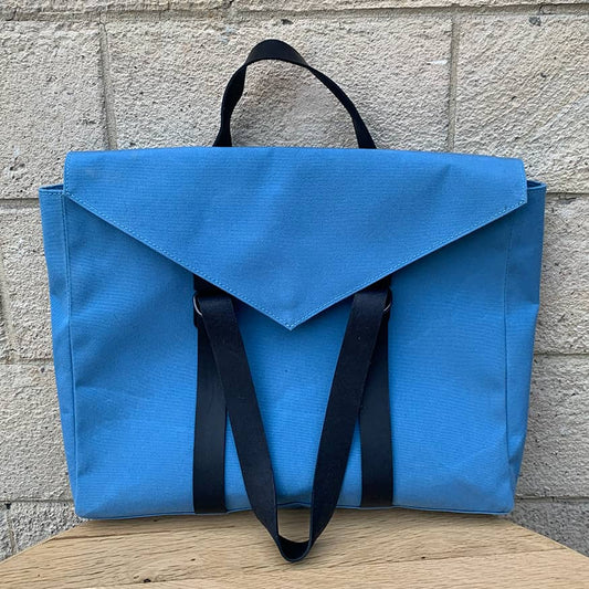 Porte-documents toile et cuir